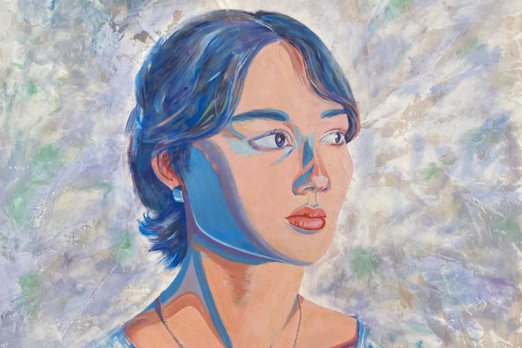 Linda - Huile sur bois, 59 x 93 cm