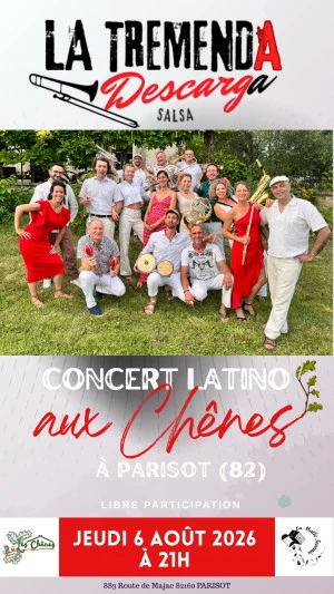 Affiche Soirée Salsa aux Chênes !
