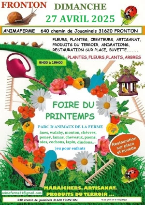 Affiche foire du printemps