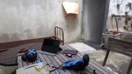 Traces d'atelier - Pascale Ciapp - 2023 - <p>Recherches pour préparation d'un rituel d'art action</p>