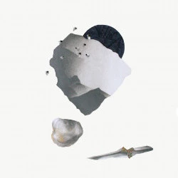 Tete d'obsidienne 7 - Dessin sur papier, technique mixte, 38x56 cm, 2015 - Adagp 