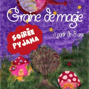 Affiche Soirée pyjama avec Solène – Graine de magie 
