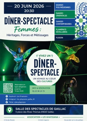 Affiche Soirée diner-spectacle orientale