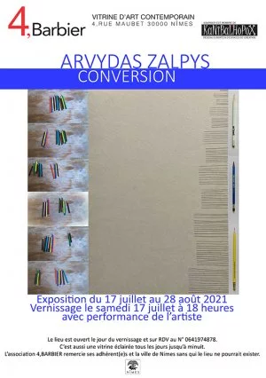 Affiche exposition "conversion"de Arvydas ZALPYS