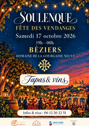 Affiche Soulenque, fête des vendanges.