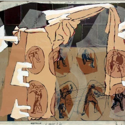 Attaches - Acrylique sur papier 113 x 72cm - 500 