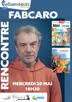 Affiche Rencontre littéraire Fabcaro à Pézenas