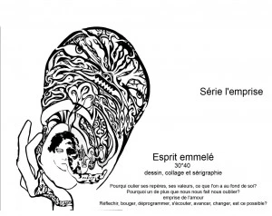 Affiche Exposition "Emprise" - Carine ROSELLO et Aude
