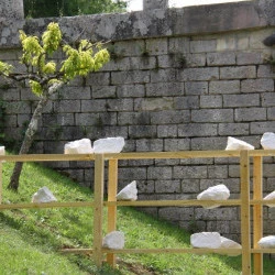 Opus - Opus, technique mixte, 2017, écluse de Graziac, Chemins d'Art en Armagnac