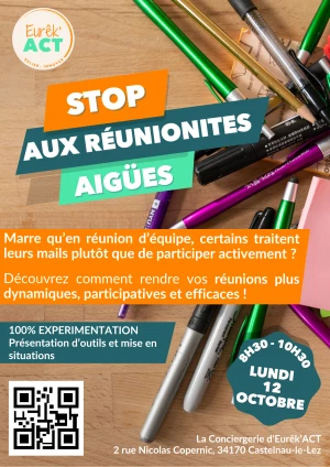 Affiche Atelier STOP aux réunionites aigües ! 