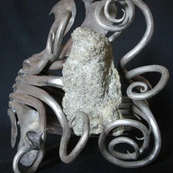 Bague 43 - Fer pur, Pyrite sur Granit - 44 x 17 x 15 cm - 2017 - M.S. ORMAN 