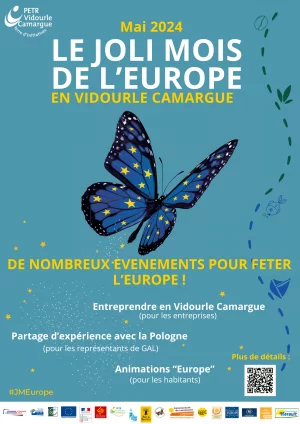 Affiche Entreprendre avec l'Europe en Vidourle Camargue