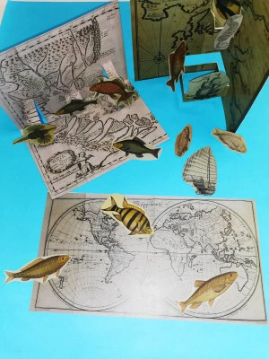 Affiche LES ATELIERS ENFANTS : Au fond des océans, création de pop-up marins