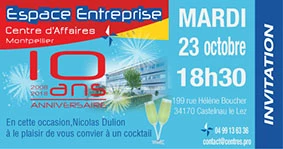 Affiche Espace Entreprise fête ses 10 ans 