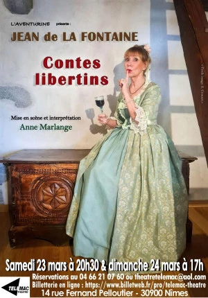 Affiche Contes Libertins de Jean de La Fontaine