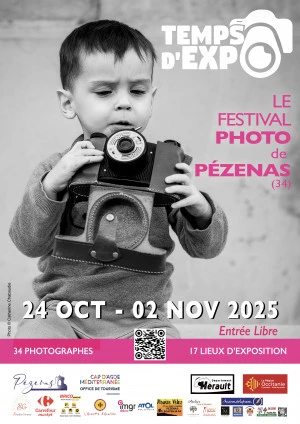 Affiche Temps d'Expo 2025 - Festival Photo de Pézenas