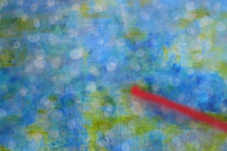 L'Impératif de la légèreté - acrylique, huile, paillettes et bombe sur toile, 195x114 cm, 2017 - Gaëlle Dubois 