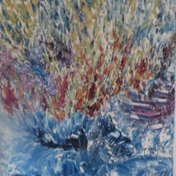 Affliction - huile sur toile au couteau 60x80 - R.M. Rose et Guid'Arts 