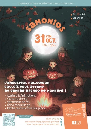 Affiche Ateliers des vacances d'automne au Centre archéologique