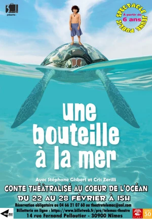 Affiche Une Bouteille à la Mer Conte écologique théâtralisé pour les 6-12 ans
