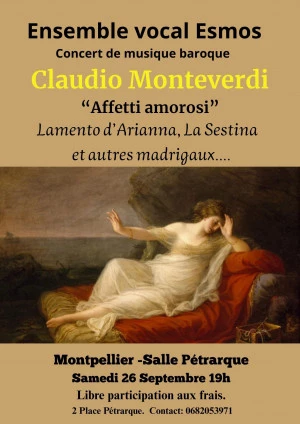 Affiche Concert Monteverdi par Esmos