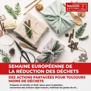 Affiche Semaine Européenne de la Réduction des Déchets - Répar'acteurs : je répare…et ça repart !