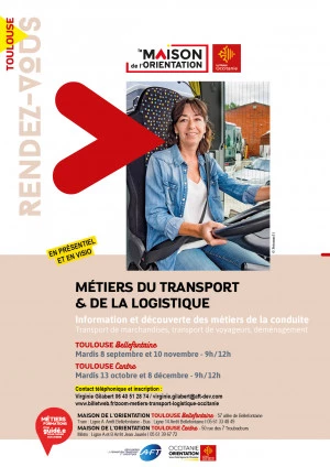 Affiche Métiers du transport et de la logistique