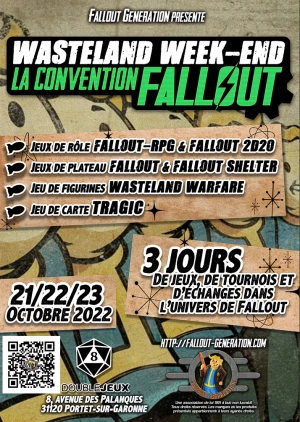 Affiche Fallout convention 22 - Wasteland Week-end