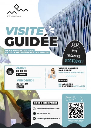 Affiche Visite guidée d'octobre Maison de l'Eau