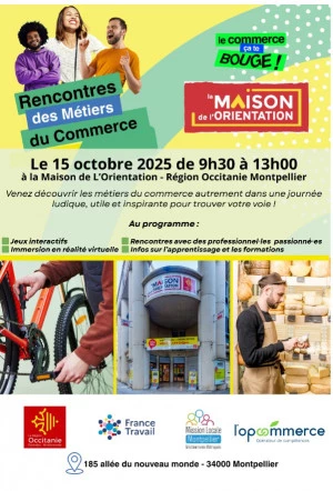 Affiche Rencontre des métiers du commerce