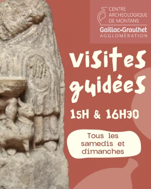 Affiche Visites guidées de l'été au Centre archéologique