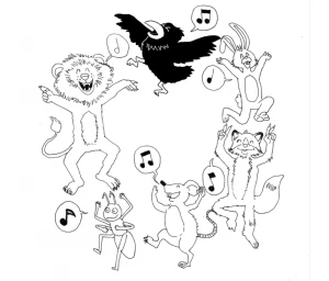 Affiche Expo « Fables chantées pour chansons fabuleuses »