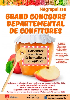 Affiche Concours départemental de création de confitures
