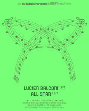 Affiche Les Siestes & l'isdaT présentent... #3