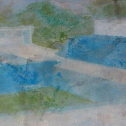 Hors saison - acrylique et huile sur toile, 3x41x33 cm, 2013