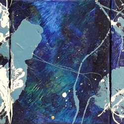 Bleu n°29 - Technique mixte - Photo M-Ed SÉGUIN 