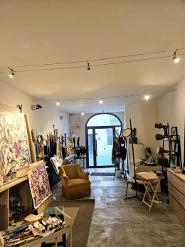 Vue de l'atelier Claire Bonnet-Masimbert 9 rue des écoles Pies Montpellier - Claire BONNET-MASIMBERT
