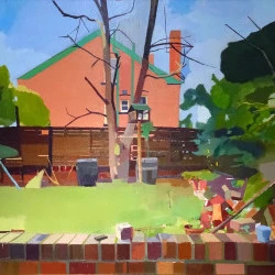 Cartesian Landscape - Huile sur toile - Oeuvre de Kenneth G. Hay 