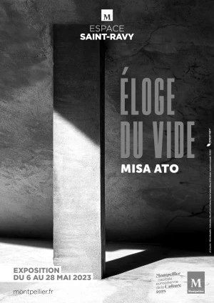 Affiche Boutographies Hors les murs #23, Exposition Éloge du vide de Misa ATO