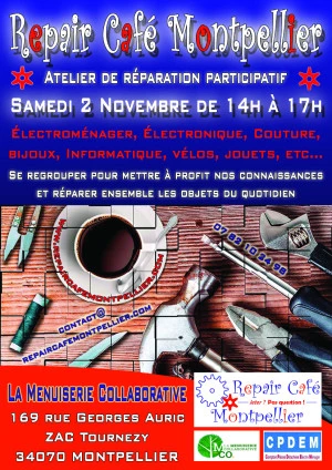 Affiche Repair Café Montpellier #45