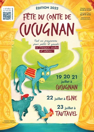 Affiche Fête du conte de Cucugnan, grand festival de l'oralité