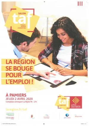 Affiche TAF : Le Salon Travail-Avenir-Formation
