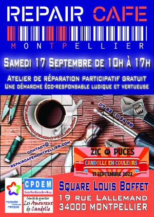 Affiche Repair Café Montpellier #90