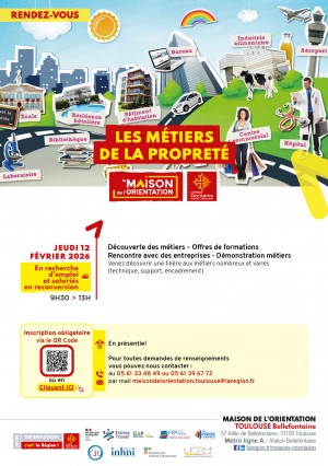 Affiche Les métiers de la propreté