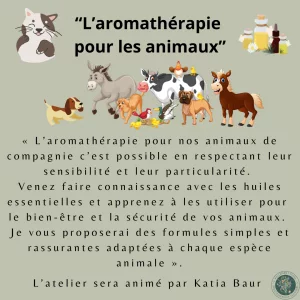 Affiche Aromathérapie pour les animaux