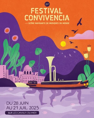 Affiche Festival Convivencia - scène navigante des musiques du monde
