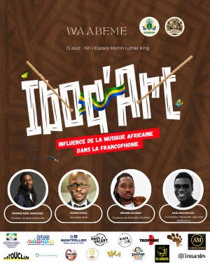 Affiche Festival IBOG'ART _ INFLUENCE DE LA MUSIQUE AFRICAINE 