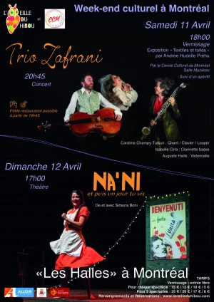 Affiche Week-end culturel à Montréal