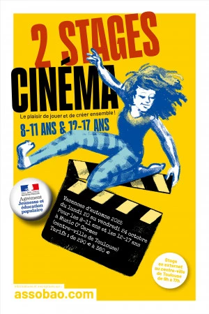 Affiche Stage cinéma pour les jeunes à Toulouse (vacances d'automne 2025)