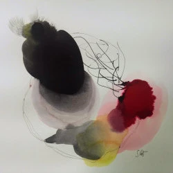 Paysage intime - Encre sur papier - 2024 - Sandrine Ginisty 